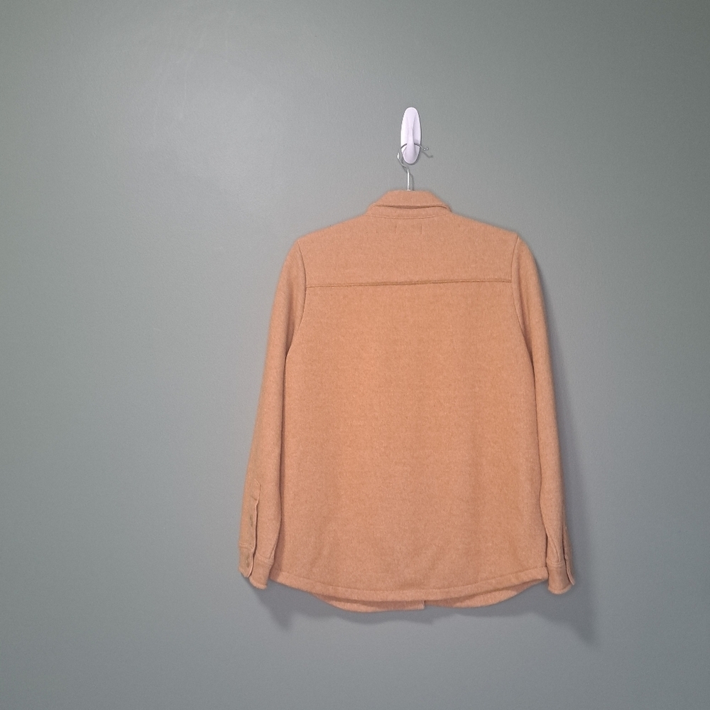 J. Crew Wool Shirt Jacket Tan Small NWOT - Picture 3 of 9